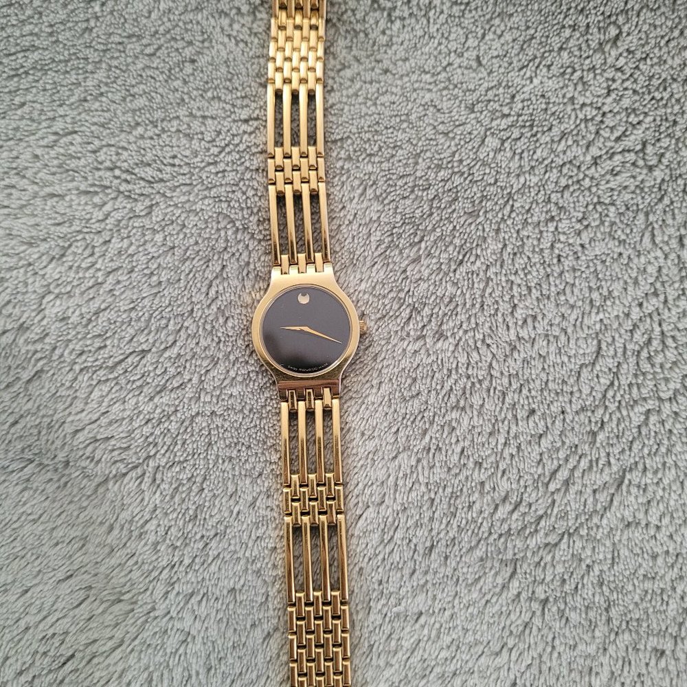 Movado gold esperanza watch